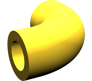 LEGO Yellow Curved Pipe 1.33 (Old Style) (71076)