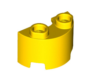 LEGO Jaune Cylindre 1 x 2 Demi (68013)