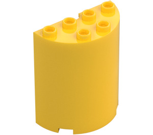 LEGO Žlutá Válec 2 x 4 x 4 Polovina (6218 / 20430)