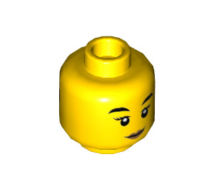 LEGO Geel Daisy Kaboom Minifigure Hoofd (Verzonken Solid Stud) (3626 / 66174)