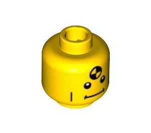 LEGO Jaune Demolition Dummy Tête (Clou de sécurité) (3626 / 88014)