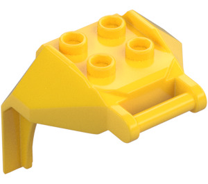 LEGO Jaune Design Brique 4 x 3 x 3 avec 3.2 Shaft (27167)