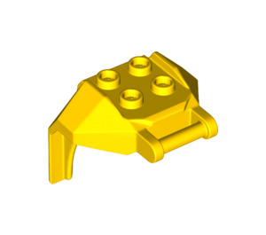 LEGO Yellow Design Brick 4 x 3 x 3 with 3.2 Shaft (27167)
