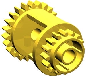 LEGO Yellow Differential Gear Casing (6573)