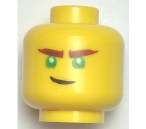 LEGO Gelb Digi Lloyd Kopf (Vertiefte feste Noppen) (3626)