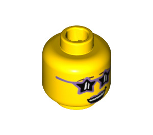 LEGO Yellow Disco Diva Minifigure Head (Safety Stud) (3626 / 19143)