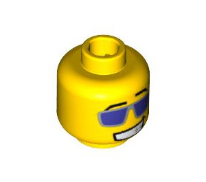 LEGO Amarillo Disco Dude Cabeza (Espiga de seguridad) (3626 / 91819)