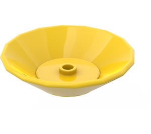 LEGO Yellow Dish 5 x 5 (6942)