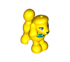 LEGO Yellow Dog - Poodle with Purple Eyes (78471 / 78474)