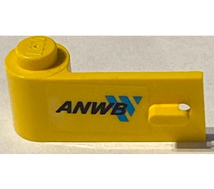 LEGO Yellow Door 1 x 3 x 1 Left with 'ANWB' and Blue Logo Sticker (3822)