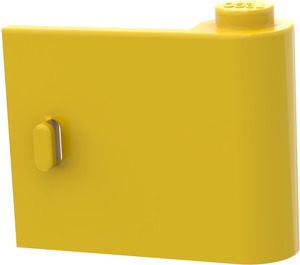 LEGO Jaune Porte 1 x 3 x 2 Droite avec charnière solide (3188)