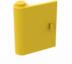 LEGO Yellow Door 1 x 3 x 3 Left with Solid Hinge (3191 / 3193)