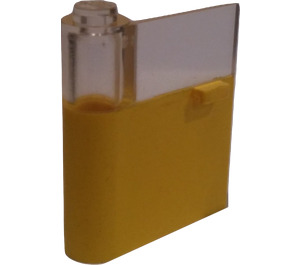 LEGO Yellow Door 1 x 3 x 3 Left with Window and Horizontal Handle