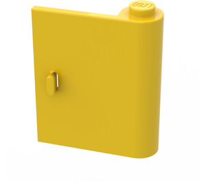 LEGO Amarillo Puerta 1 x 3 x 3 Derecha con bisagra sólida (3190)