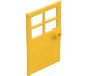 LEGO Jaune Porte 1 x 4 x 6 avec 4 Volets et Tenon Poignée (60623)