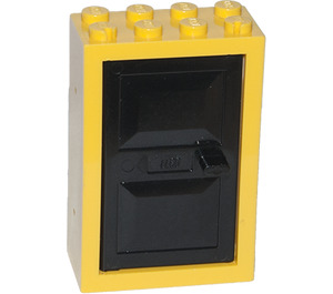 LEGO Yellow Door 2 x 4 x 5 Frame with Black Door