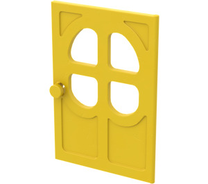 LEGO Yellow Door 2 x 6 x 7 with Four Panes (4072)