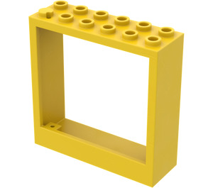 LEGO Žlutá Dveře Rám 2 x 6 x 5