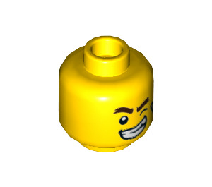 LEGO Geel Douglas Elton Minifigure Hoofd (Verzonken Solid Stud) (3626 / 56174)