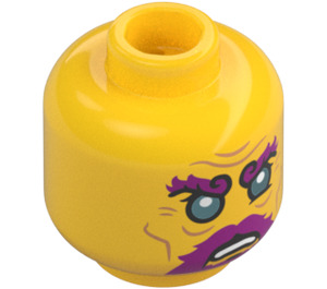 LEGO Yellow Dragon of the East Minifigure Head (Recessed Solid Stud) (3626 / 66059)