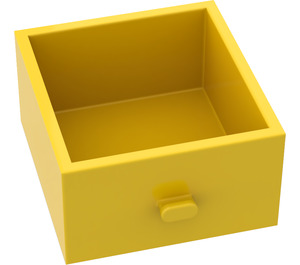 LEGO Gul Drawer 4 x 4 x 2