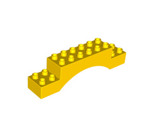 LEGO Gelb Duplo Bogen Backstein 2 x 10 x 2 (51704 / 51913)