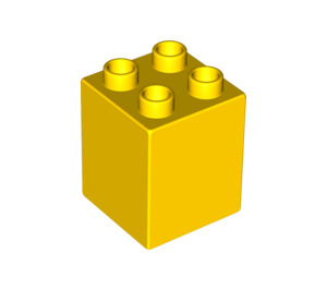 LEGO Yellow Duplo Brick 2 x 2 x 2 (31110)