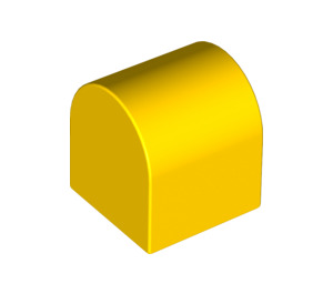 LEGO Yellow Duplo Brick 2 x 2 x 2 with Curved Top (3664)