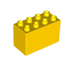 LEGO Yellow Duplo Brick 2 x 4 x 2 (31111)
