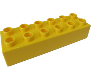 LEGO Yellow Duplo Brick 2 x 6 (2300)