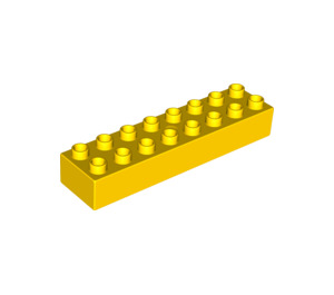LEGO Jaune Duplo Brique 2 x 8 (4199)