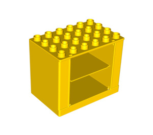 LEGO Yellow Duplo Cabinet 4 x 6 x 4 (10502 / 31371)