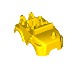 LEGO Gelb Duplo Auto Chassis 6 x 10 x 3.5 oben (67321)