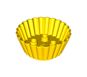LEGO Yellow Duplo Cupcake Liner 4 x 4 x 1.5 (18805 / 98215)