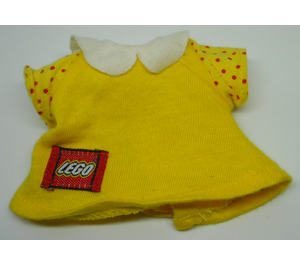 LEGO Yellow Duplo Dress with White Collar and Lego Logo