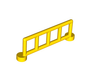 LEGO Yellow Duplo Fence 1 x 6 x 2 with 5 Slats (2214)