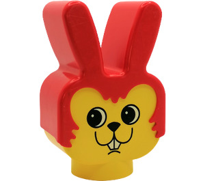 LEGO Yellow Duplo Rabbit Head