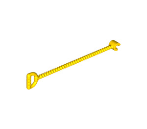 LEGO Yellow Duplo Ribbed Hose12L with Handle and Clip (25981)