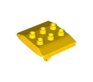 LEGO Yellow Duplo Roof for Cabin (4543 / 34558)