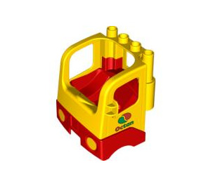 LEGO Yellow Duplo Truck Cab with Octan Logo (48124)