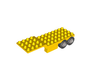 LEGO Yellow Duplo Truck Trailer 4 x 13 x 2 (47411)