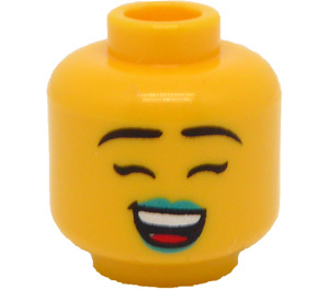 LEGO Yellow E-Sports Gamer Head (Recessed Solid Stud) (3274 / 105596)