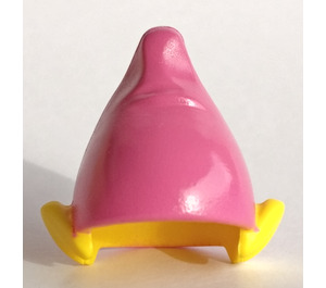 LEGO Yellow Ears with Dark Pink Elf Hat (13787)
