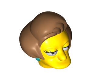 LEGO Geel Edna Krabappel Hoofd (20488)