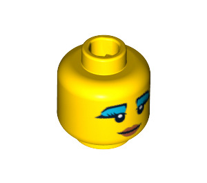 LEGO Yellow Egyptian Queen Head (Recessed Solid Stud) (3626 / 97084)