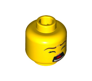 LEGO Yellow Elephant Girl Minifigure Head (Recessed Solid Stud) (3626 / 37718)