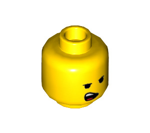 LEGO Yellow Emmet (70814) Minifigure Head (Recessed Solid Stud) (3626 / 18275)