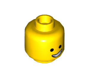 LEGO Gelb Emmet Kopf (Einbau-Vollbolzen) (3626 / 16160)