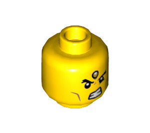 LEGO Gelb Erlang Minifigure Kopf (Einbau-Vollbolzen) (3626 / 67744)