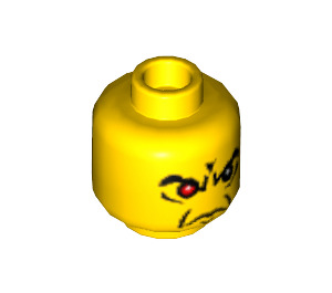 LEGO Yellow Evil Wizard Head with White Pupils (Safety Stud) (3626 / 59626)